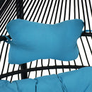 Sunnydaze Julia Outdoor Hanging Egg Chair with Stand and Cushion