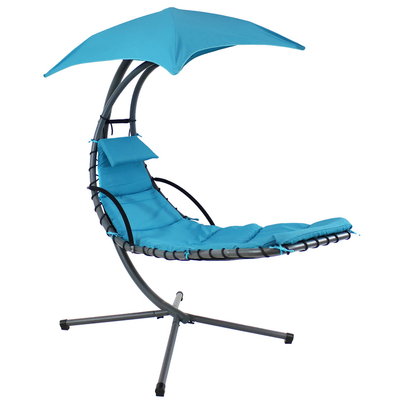 Sunnydaze Floating Chaise Lounge Chair with Umbrella - Choose Color