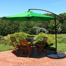 green offset patio umbrella