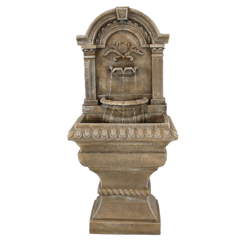Sunnydaze Ornate Lavello Outdoor Water Fountain with Electric Submersible Pump, 51"