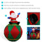 Sunnydaze Santa Sitting on Ball Inflatable Christmas Decoration - 6'