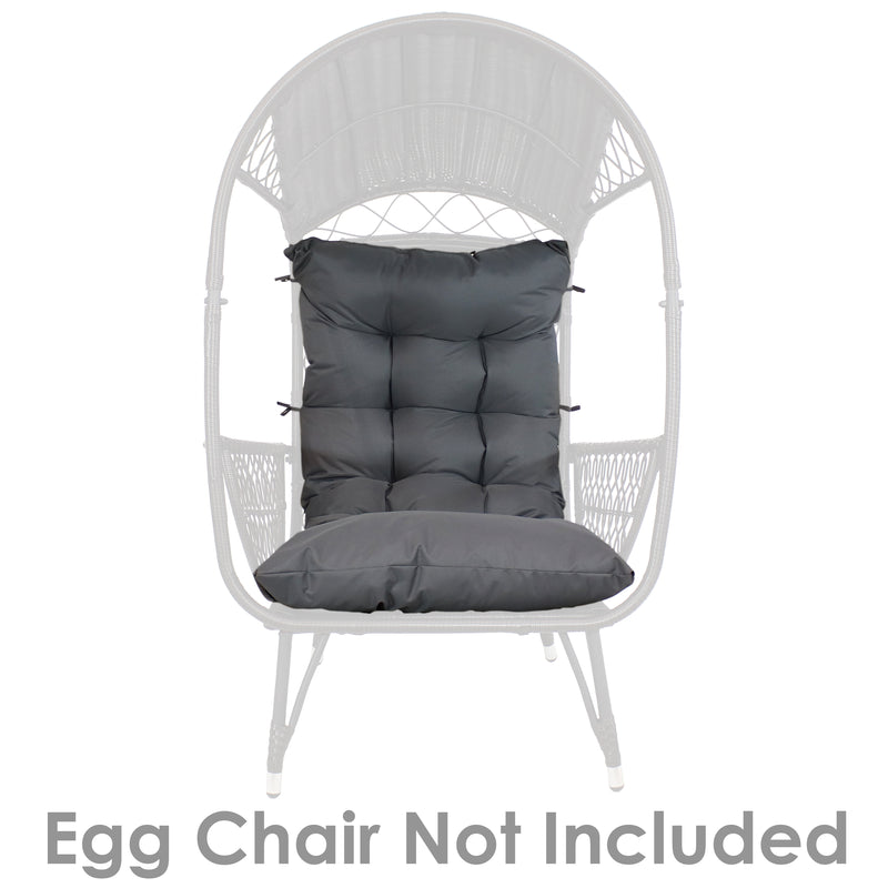 Sunnydaze Polyester Outdoor Egg Chair Cushion Replacement