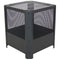 Sunnydaze Grelha Square Outdoor Fire Pit with Grilling Grate - 16"