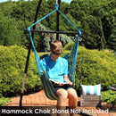 Sunnydaze Hanging Rope Hammock Chair Swing with Collapsible Spreader Bar