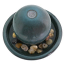 Sunnydaze Indoor Ceramic Tabletop Water Fountain with Orb - 7"