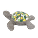 Sunnydaze Simon the Swift Mosaic Polystone Sea Turtle Statue - 17"