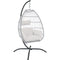 Sunnydaze Steel Egg Chair Stand with Curved Leg Base - 78-Inch