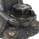 Sunnydaze Peaceful Indoor/Outdoor Buddha Water Fountain - 18"