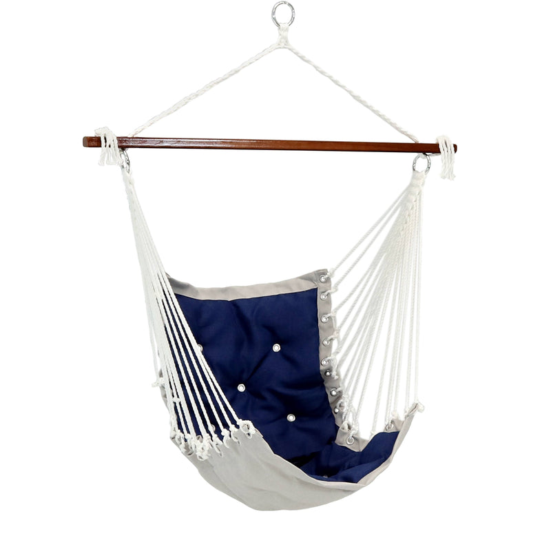 Sunnydaze Tufted Victorian Hammock Swing - Outdoor Use - Max Weight: 300 pounds