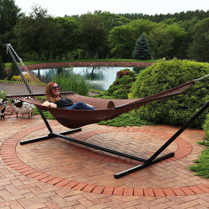 Product Review on the Polyester Rope Hammock – Soft-Woven Deluxe - Hammock  Universe Canada