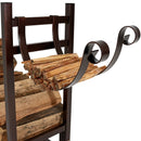 Sunnydaze Indoor/Outdoor Log Storage Rack with Kindling Holder