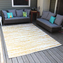 abstract pattern outdoor rug golden fire 7'x10'