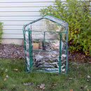 Sunnydaze Portable 2-Tier Mini Greenhouse for Outdoors - Clear