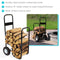 Sunnydaze Heavy-Duty Firewood Log Cart with Wheels