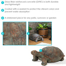 Sunnydaze Reinforced Concrete Talia the Tortoise Indoor/Outdoor Statue - 29"