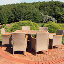 Sunnydaze Foxford 7-Piece Outdoor Patio Dining Set with Cushions