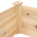 Sunnydaze Rectangular Wood Raised Garden Bed - 24" x 48.25"