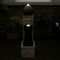Sunnydaze Modern Artistry Outdoor Water Fountain with LED Lights - 35"