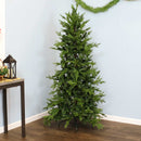 tall slim artificial unlit christmas tree