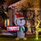 Sunnydaze Inflatable Christmas Decoration - 46.5-Inch Jolly Holiday Penguin