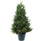 Sunnydaze Holiday Glow Pre-Lit Artificial Christmas Tree - 3'
