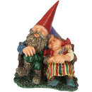 Sunnydaze Al and Anita on Bench Garden Gnome - 8-Inch Tall