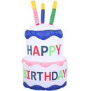 Sunnydaze Large Inflatable Outdoor Decoration - Happy Birthday Cake - 4-Foot Party Celebration Decor