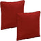 Sunnydaze Set of 2 Olefin Patio Outdoor Throw Pillows - 16-Inch Square