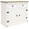 Sunnydaze Sideboard Cabinet with 2 Drawers and 2 Doors - White - 31.5" H