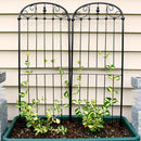 Sunnydaze 32" Traditional Garden Trellis for Plants - Set of 2