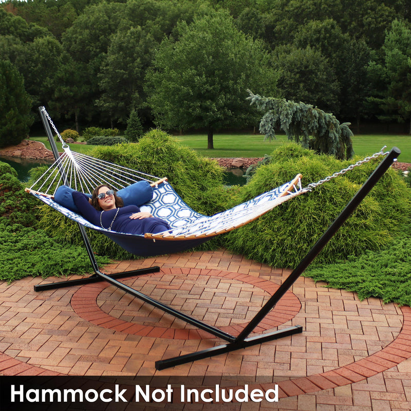 15 ft. Steel Hammock Stand with Powder Coated Finish - Bronze