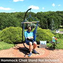 Sunnydaze Outdoor Hanging Hammock Chair Swing with 2 Cushions