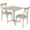 Sunnydaze All-Weather Bellemead 3-Piece Indoor/Outdoor Table and Chairs - Coffee