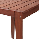 Sunnydaze Meranti Wood with Mahogany Teak Oil Finish Outdoor Table