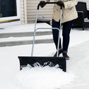 CASL Brands Heavy-Duty Snow Shovel with Wheels and Adjustable Handle