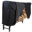 Sunnydaze 8-Foot Outdoor Firewood Log Rack - Cover & Combo Options Available