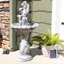 Sunnydaze Fairy Flower Solar Outdoor Fountain with Battery Backup - 42.5"