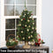 Sunnydaze Natural Noel Pre-Lit Artificial Christmas Tree - 3'