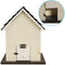 Sunnydaze Cozy Home LED Solar Wooden Outdoor Hanging Bird House - 9.25"