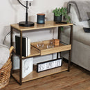Sunnydaze Industrial Console Table with Serving Tray - 28.25"