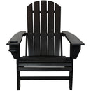 Sunnydaze All-Weather Lake-Style Adirondack Chair with Cup Holder
