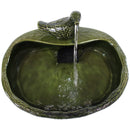 Sunnydaze Green Glazed Ceramic Dove Solar Water Fountain