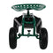 Sunnydaze Rolling Garden Cart with Work Seat and Steering Handle