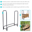 Sunnydaze Outdoor Steel Firewood Log Rack