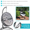 Sunnydaze Jackson Outdoor Hanging Egg Chair Chair with Stand