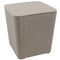 Sunnydaze Outdoor Side Table with Storage - Rattan Design - 11.5 Gal.