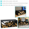 Sunnydaze Triple Triangle Black Steel Firewood Log Rack - 41"