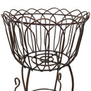 Sunnydaze Indoor/Outdoor Metal Standing Planter Basket - 18.5"