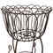 Sunnydaze Indoor/Outdoor Metal Standing Planter Basket - 18.5"
