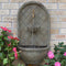 Sunnydaze Messina Outdoor Wall Fountain with Submersible Pump - 26" H